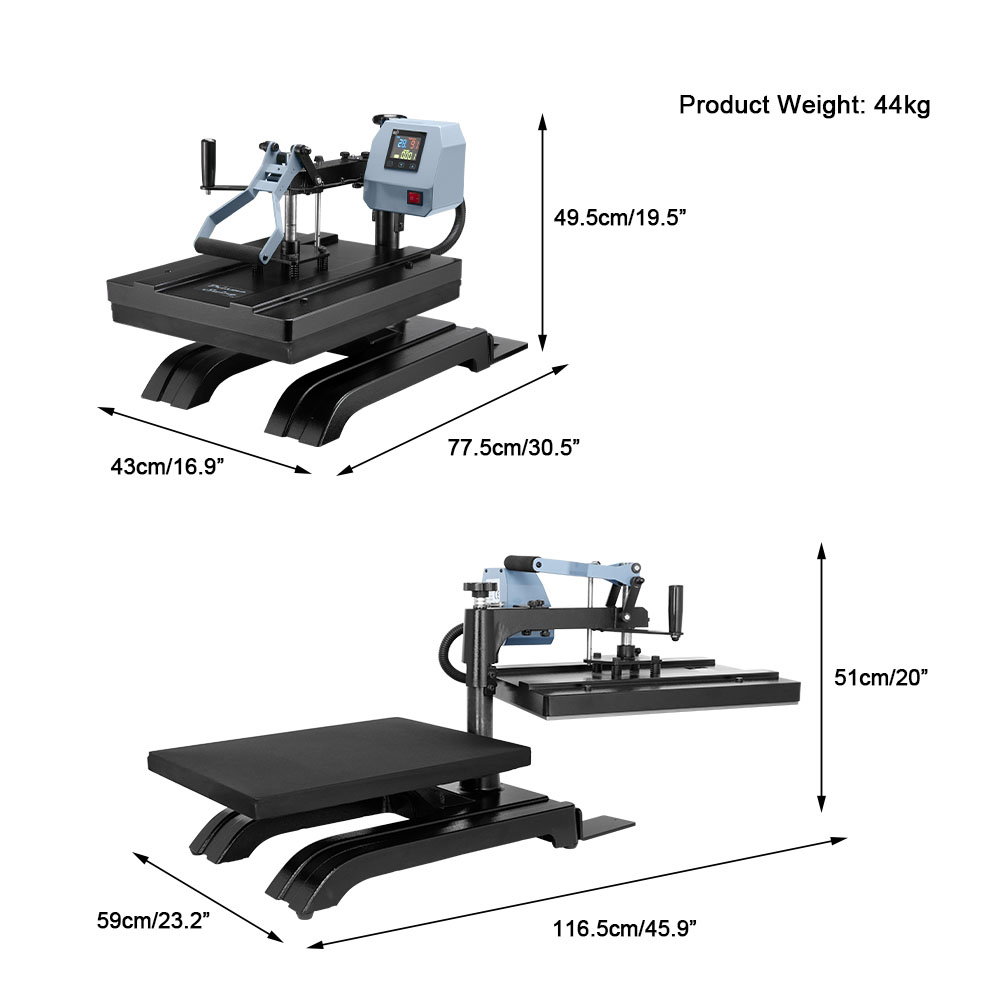 Swing Design 16x20 Heat Press - Prisma Swing - DTF Station