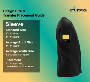 T-shirt Design Size Chart Transfer Placement Guide - DTF Station