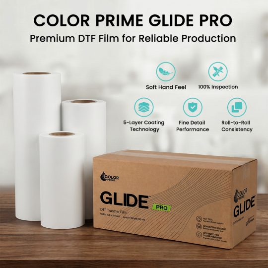 Color Prime Glide Pro DTF Transfer Film Roll