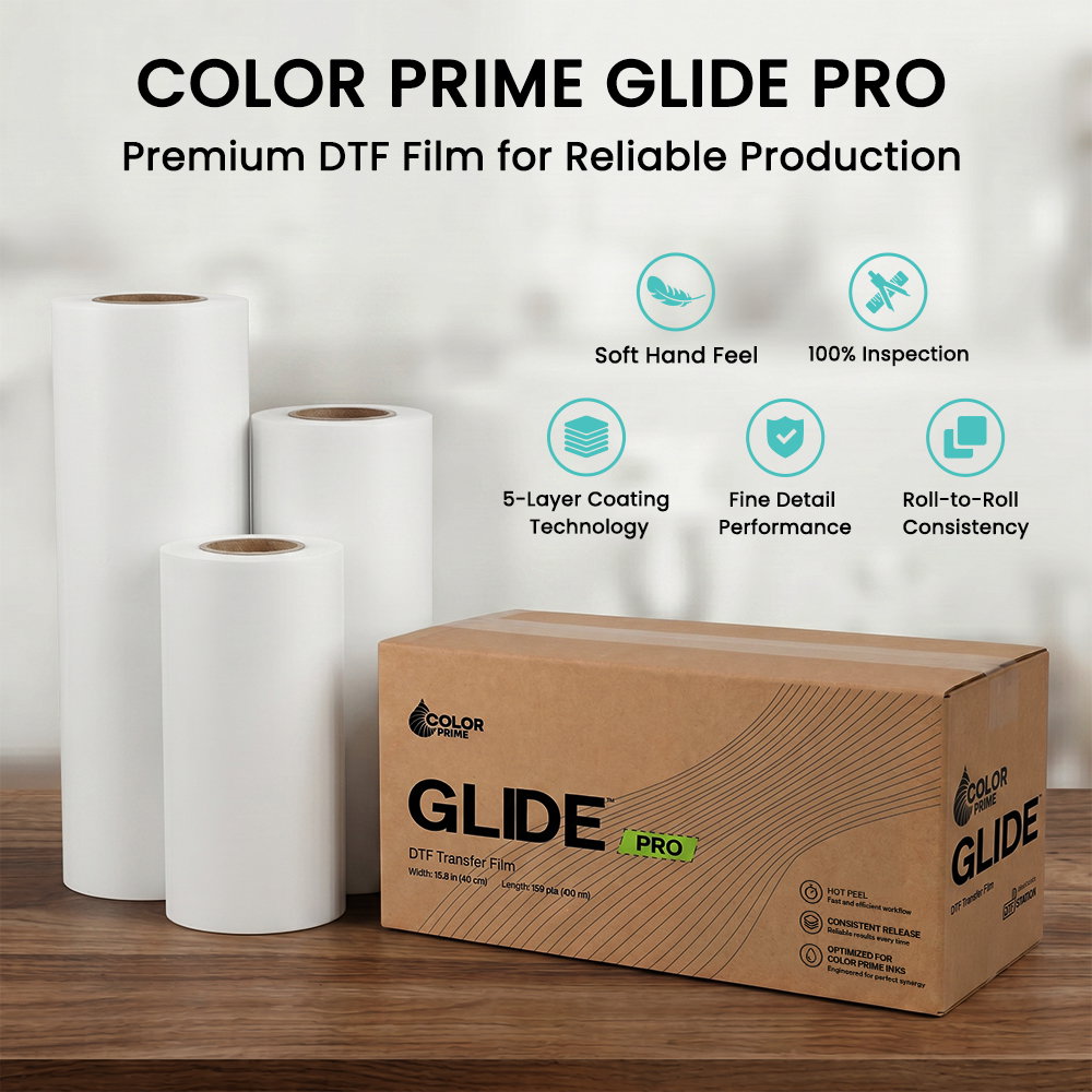 Color Prime Glide Pro DTF Transfer Film Roll