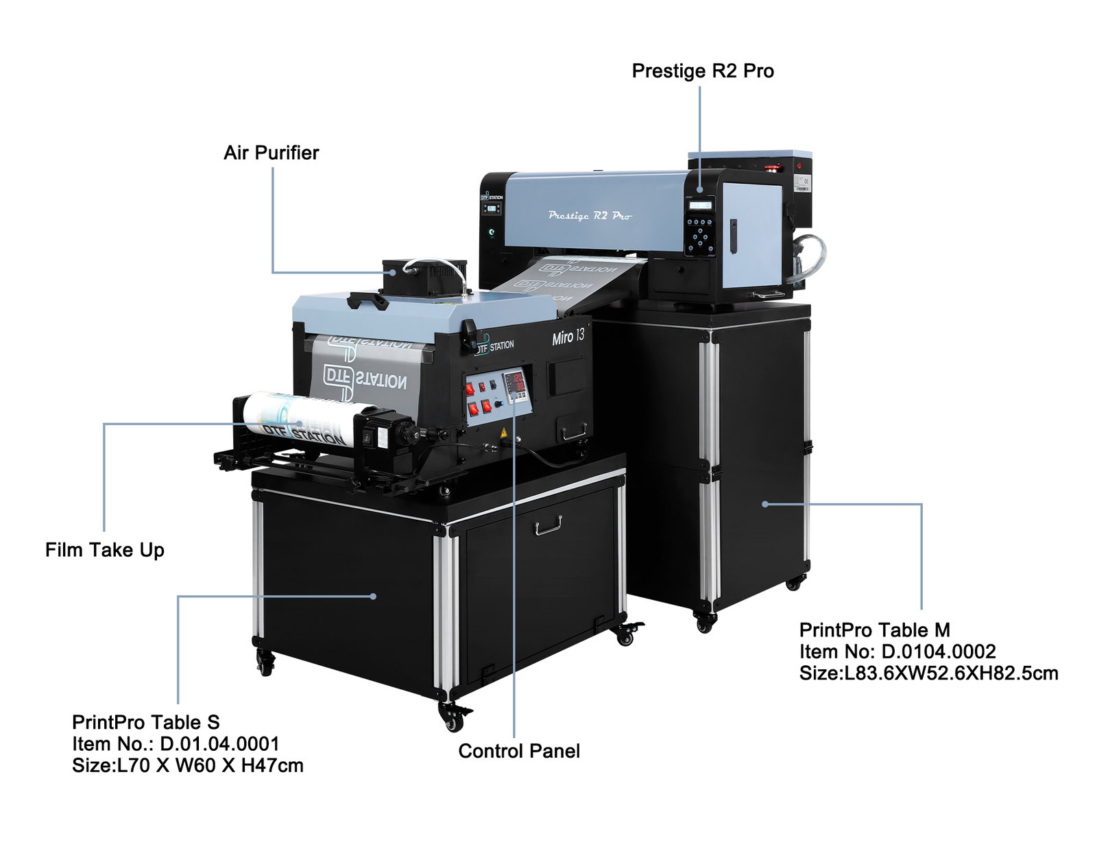 PrintPro Table for DTF Printing Solution