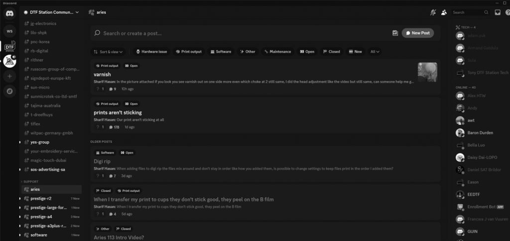 Discord Support