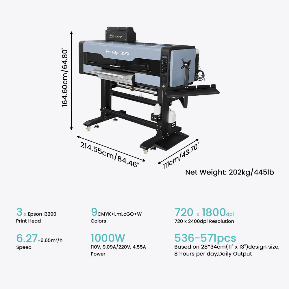 Prestige XL3 60CM 9-Color DTF Printer - Image 6