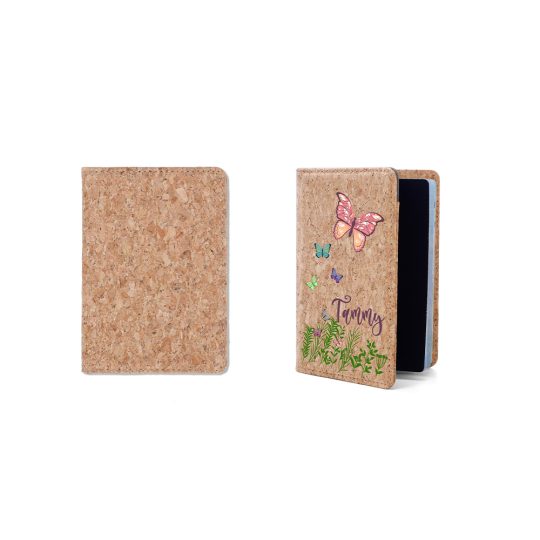 Cork DTF Passport Cover Blanks with Internal Card Slot  -  195*135mm