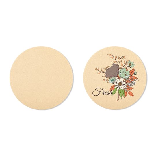 PU Leather DTF Coaster Blanks - 10*10cm - White/Khaki/Grey/Dark Grey
