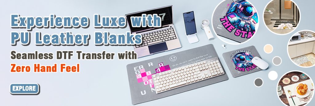 PU Leather DTF Blanks