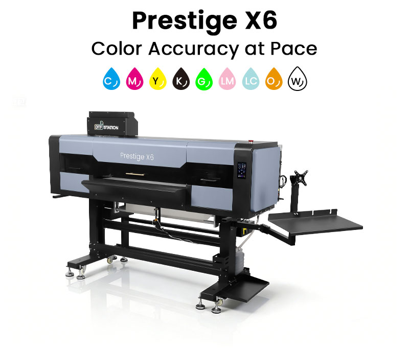 Prestige X6 6 Head 9 Color DTF Printer- DTF Station