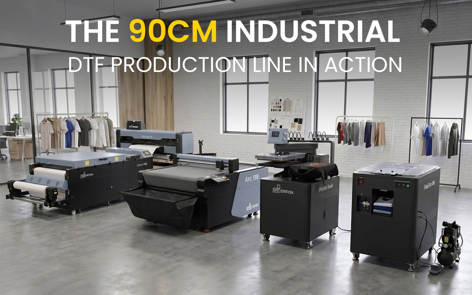 90CM DTF Printing Solution for High Volume DTF Printing