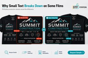 Why Small Text Breaks Down on Some Films
