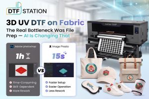 3D UV DTF Stickers on Fabric